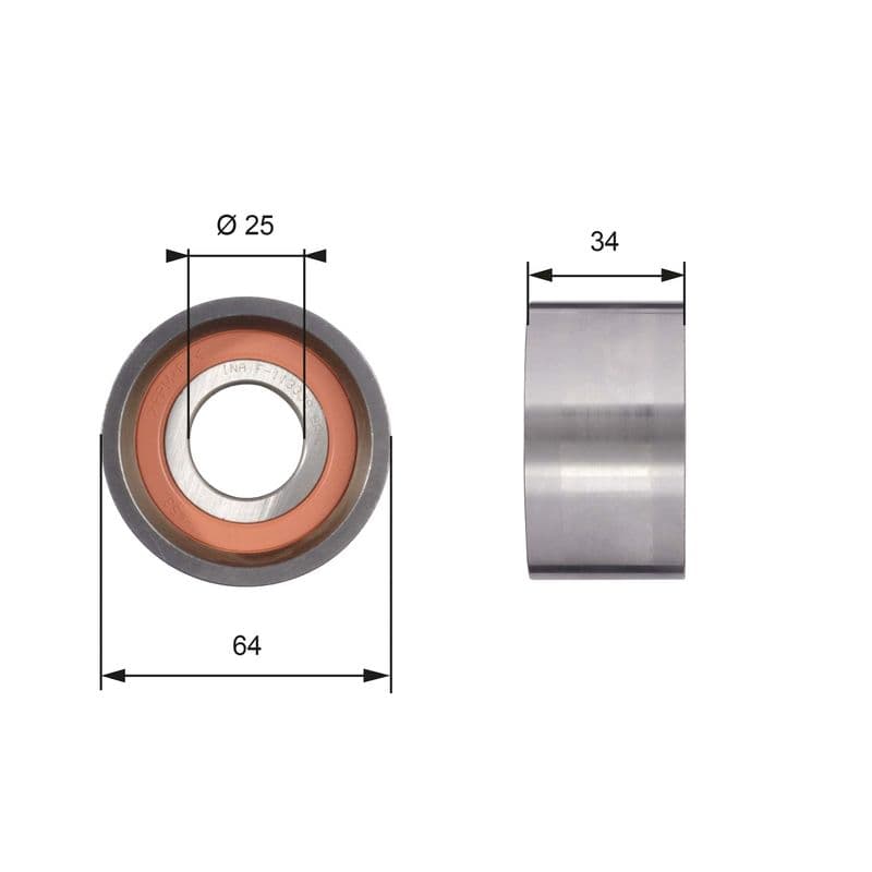 rola intinzator,curea distributie GATES T41234
