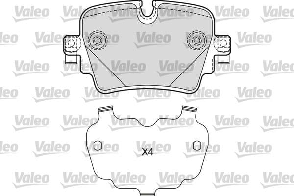 set placute frana,frana disc VALEO 601670