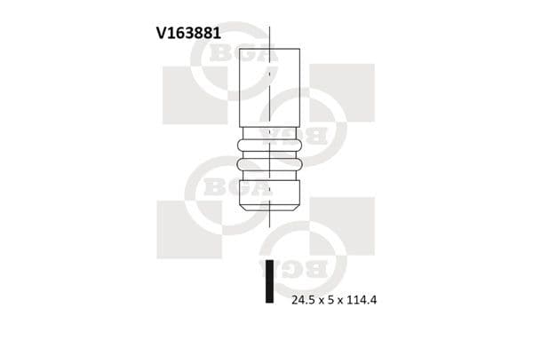 Supapa evacuare BGA V163881