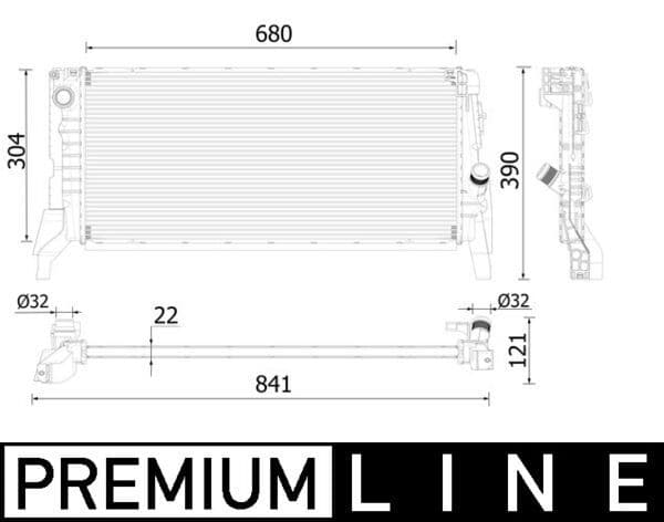 Radiator, racire motor MAHLE BEHR *** PREMIUM LINE *** CR 2306 000P