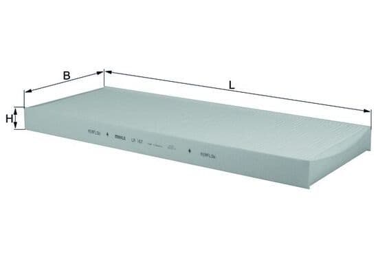 Filtru, aer habitaclu KNECHT LA 167