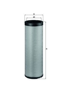 Filtru aer secundar MAHLE LXS 223