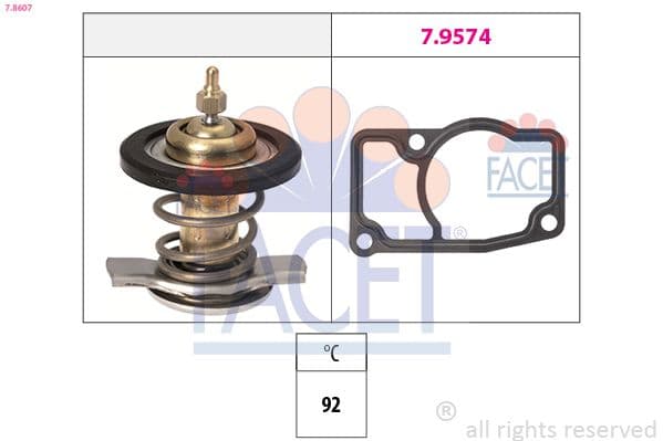 termostat,lichid racire FACET Made in Italy - OE Equivalent 7.8607