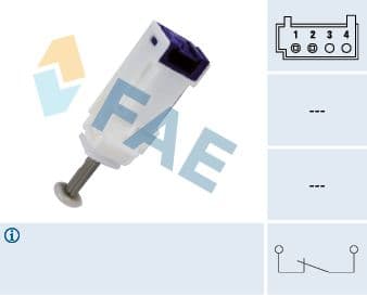 Comutator, actionare ambreiaj (Tempomat) FAE 24792