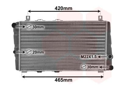 Radiator, racire motor VAN WEZEL 76002002