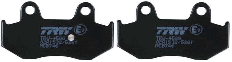 set placute frana,frana disc TRW Organic Allround MCB746