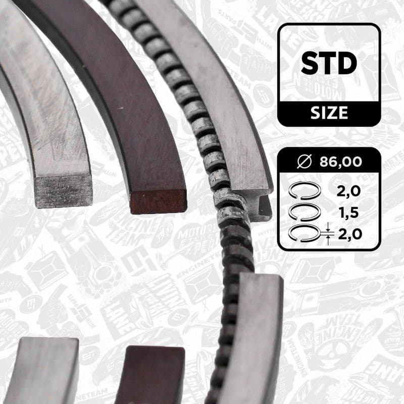 Set segmenti piston ET ENGINETEAM R1011800