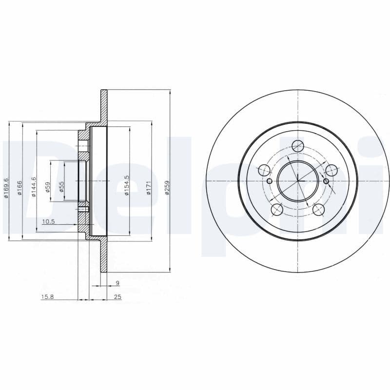 Disc frana DELPHI BG4272