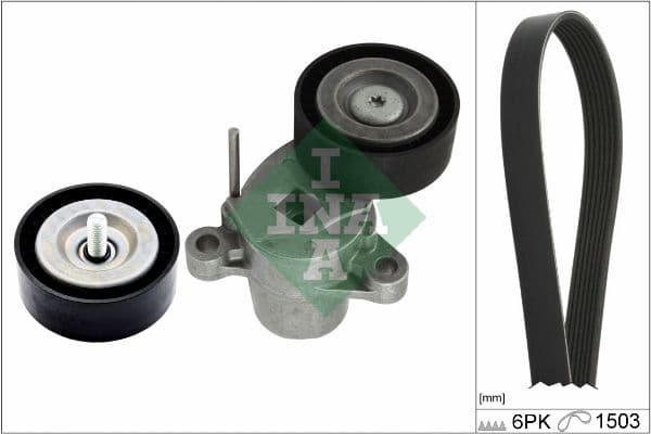 Set curea transmisie cu caneluri Schaeffler INA 529 0338 10