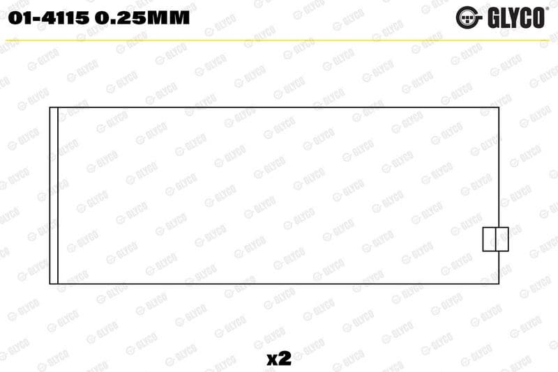 Cuzinet bielă GLYCO 01-4115 0.25mm