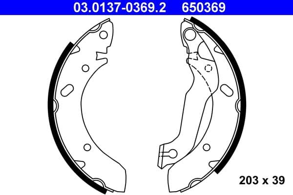 Set saboti frana ATE 03.0137-0369.2