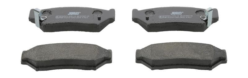 set placute frana,frana disc JURID 572247J