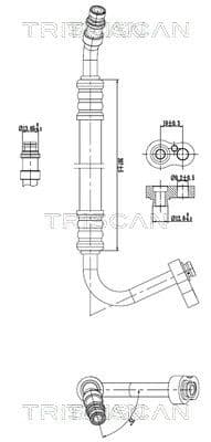 conducta presiune variabila,aer conditionat TRISCAN 9010 23006