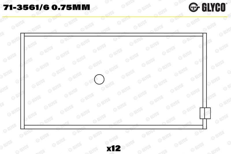 Cuzinet bielă GLYCO 71-3561/6 0.75mm