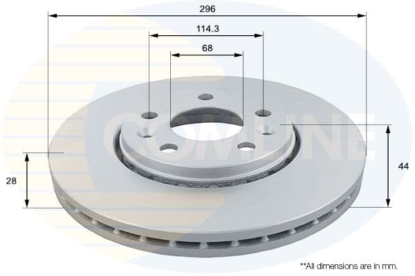 Disc frana COMLINE ADC1163V