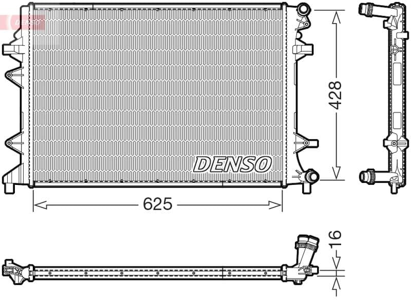 Radiator, racire motor DENSO DRM32054