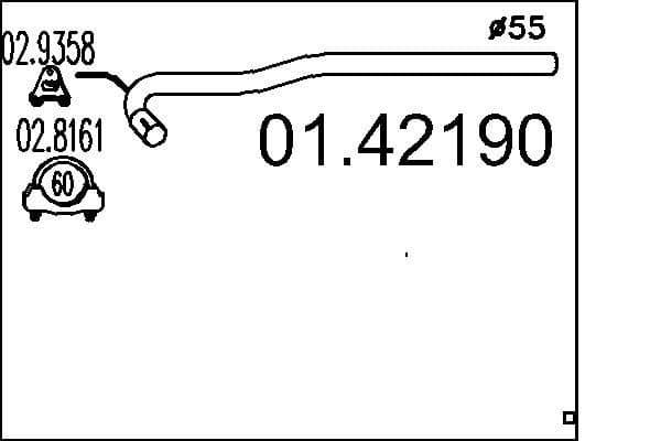 Racord evacuare MTS 01.42190