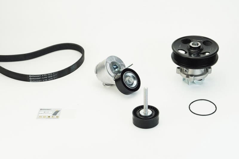 Pompa apa + Set curea transmisie cu caneluri CONTINENTAL CTAM 6PK1670WP1