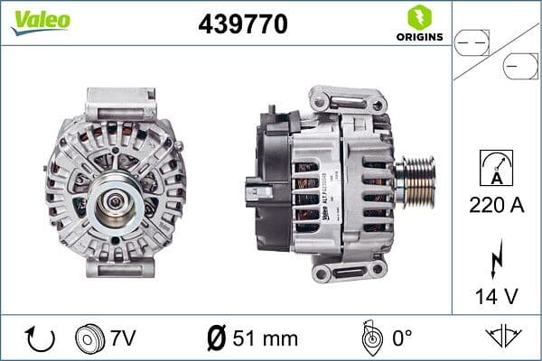 Generator / Alternator VALEO 439770