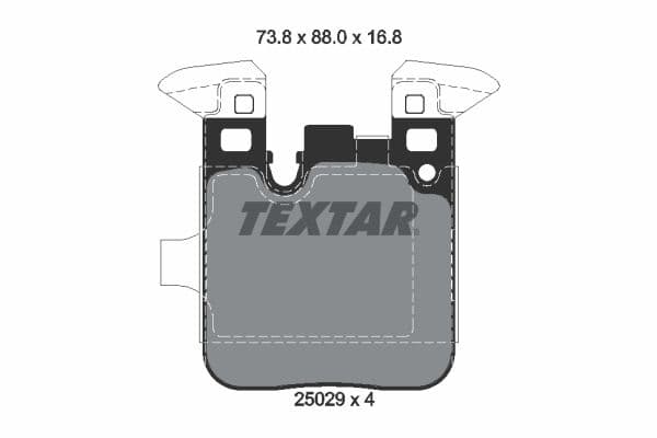 set placute frana,frana disc TEXTAR 2502901