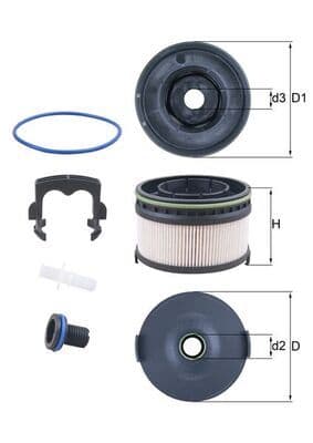 filtru combustibil KNECHT KX 568KIT