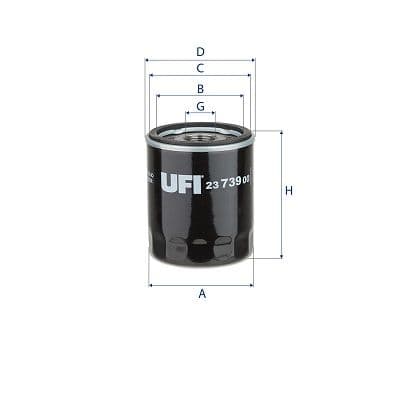 Filtru ulei UFI 23.739.00