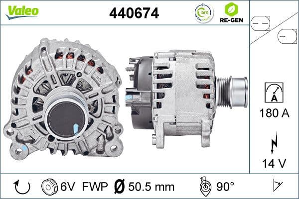 Generator / Alternator VALEO RE-GEN REMANUFACTURED 440674