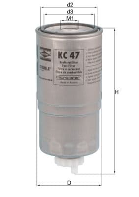 filtru combustibil MAHLE KC 47