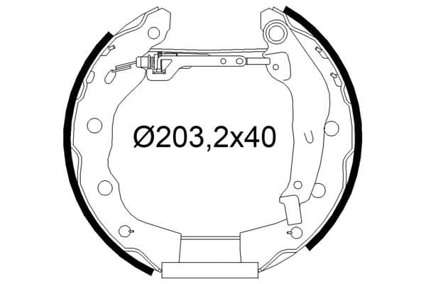 Set saboti frana VALEO 554965