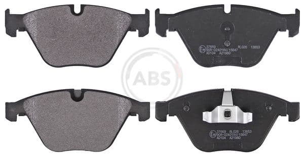 set placute frana,frana disc ABS 37669