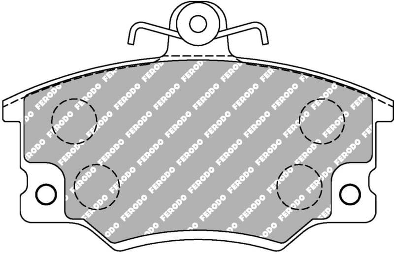 set placute frana,frana disc FERODO FDS370