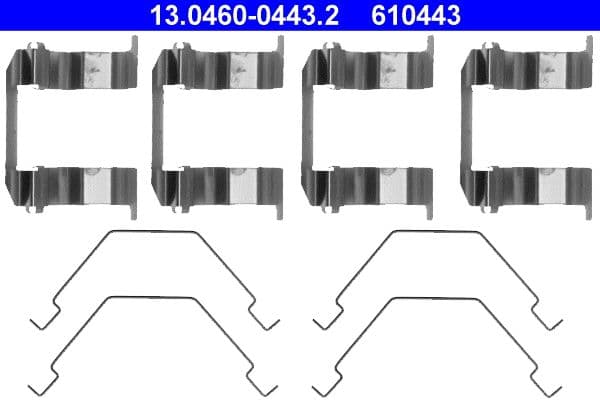 Set accesorii, placute frana ATE 13.0460-0443.2