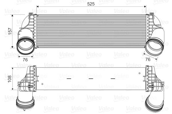 Intercooler, compresor VALEO 818562