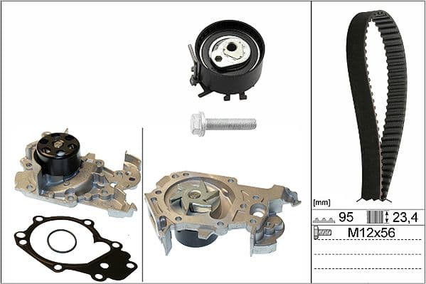 Set pompa apa + curea dintata Schaeffler INA 530 0195 30