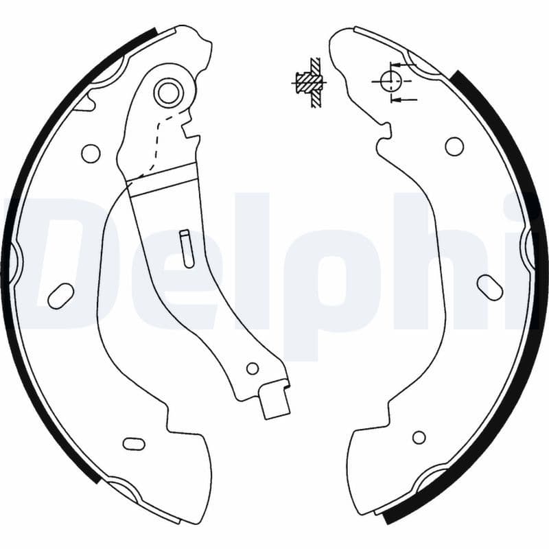 Set saboti frana DELPHI LS1915