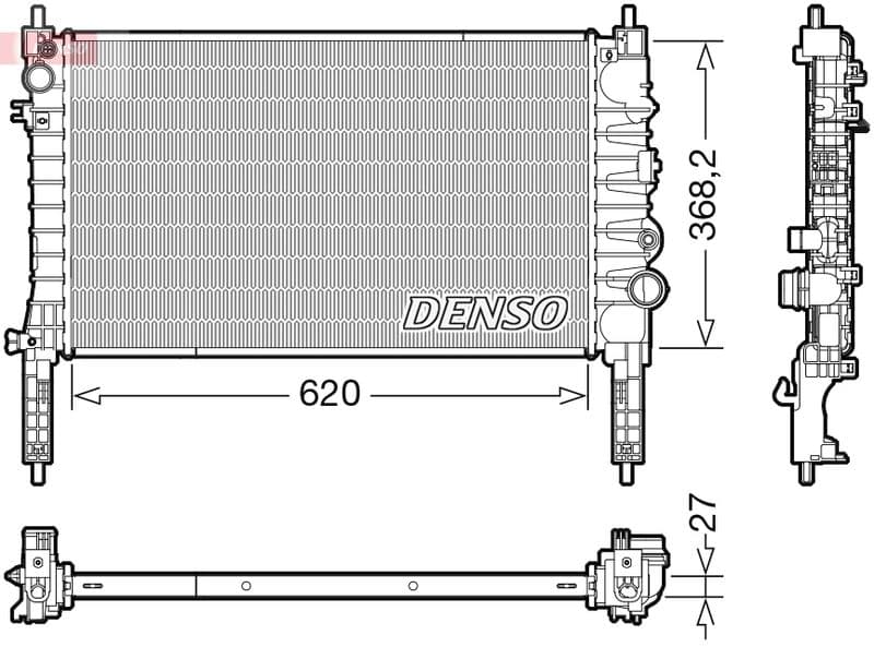 Radiator, racire motor DENSO DRM20122