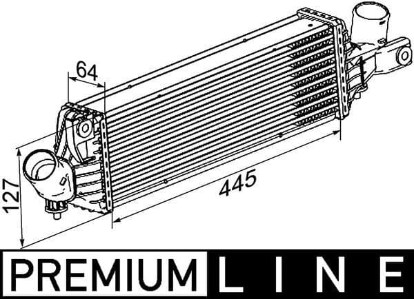 Intercooler, compresor MAHLE BEHR *** PREMIUM LINE *** CI 355 000P