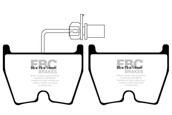 Set placute frana de performanta EBC Brakes DP81513RP1
