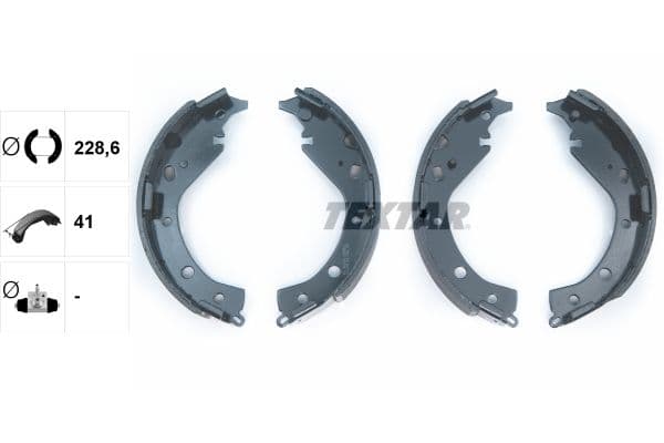Set saboti frana TEXTAR 91063100