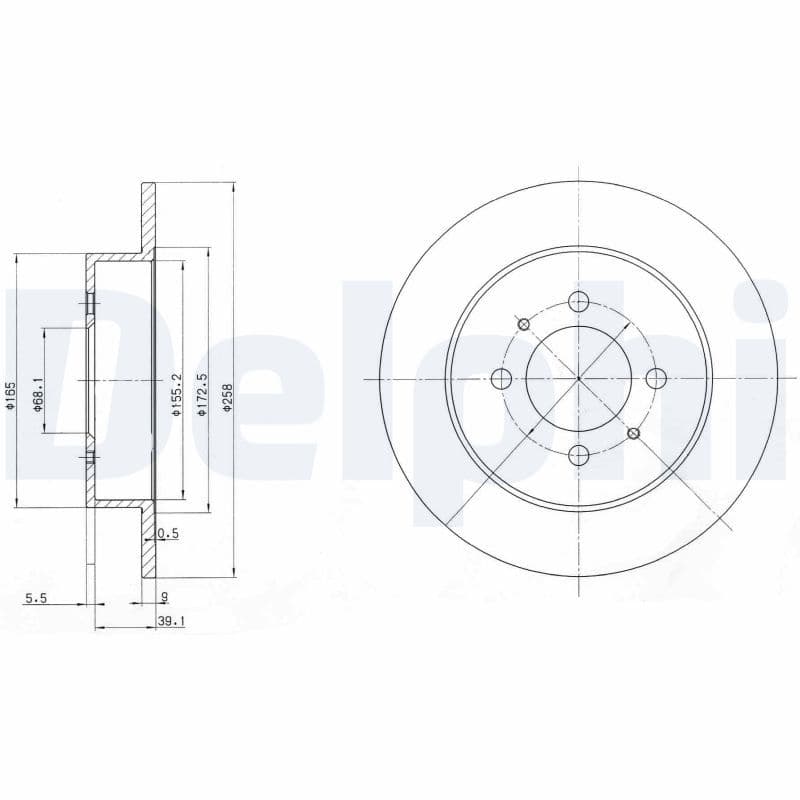Disc frana DELPHI BG3125