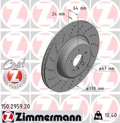 Disc frana ZIMMERMANN COAT Z 150.2959.20
