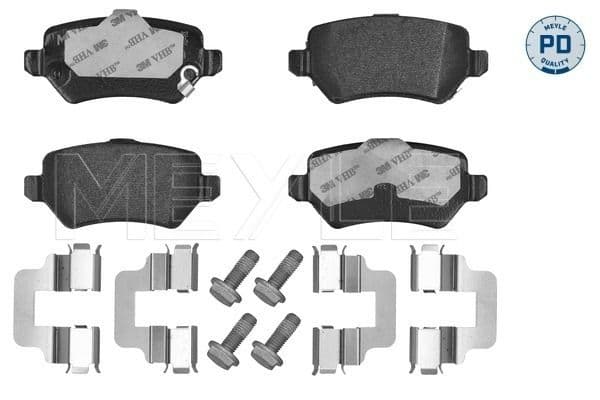 set placute frana,frana disc MEYLE -PD: Advanced performance and design. 025 234 1715/PD