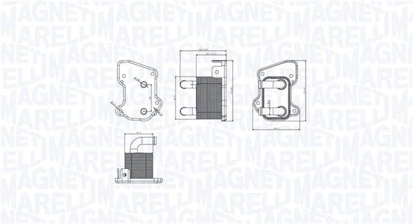 Radiator ulei, ulei motor MAGNETI MARELLI 350300002200