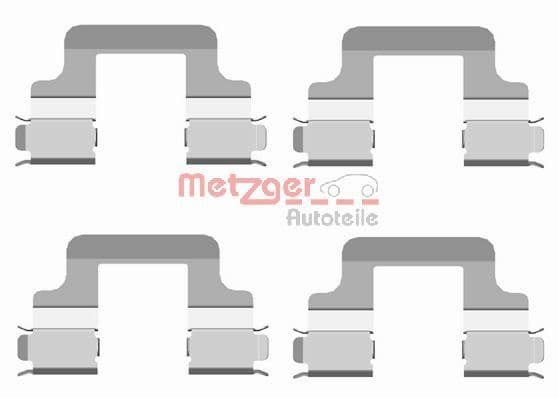 Set accesorii, placute frana METZGER AUTOTEILE 109-1679