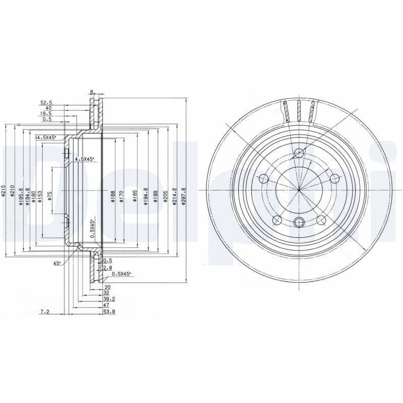 Disc frana DELPHI BG3042
