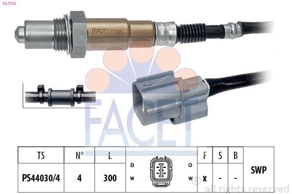 Sonda Lambda FACET Made in Italy - OE Equivalent 10.7725