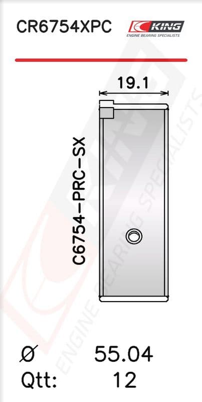 Cuzinet bielă KING CR6754XPC.026
