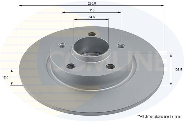 Disc frana COMLINE ADC1137