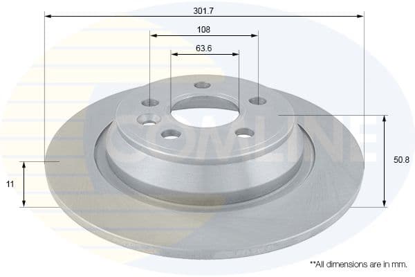 Disc frana COMLINE ADC1240