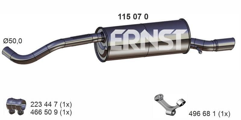 Toba esapament finala ERNST 115070